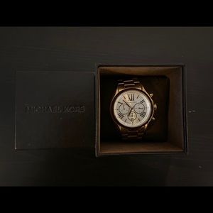 Michael Kors Gold and Rose Gold oversized watch